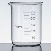 Чаша Бехер 250 мл. - ниска форма стъклена