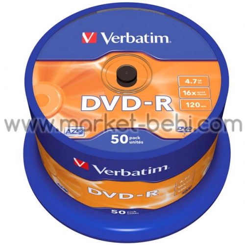 DVD-R Verbatim 16x 4.7 GB шпиндел 50 бр.