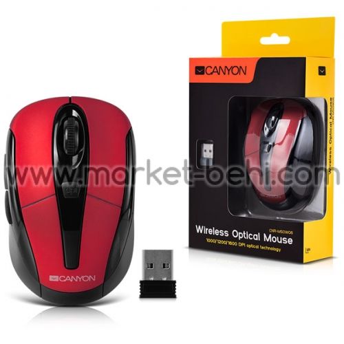 Мишка Canyon CNR-MSOW06R 2.4Ghz Wireless  Red