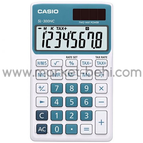 Джобен калкулатор Casio SL-300NC св.син