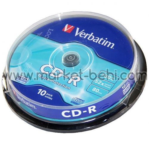 CD-R Verbatim LightScribe 48x 700 MB шпиндел 10
