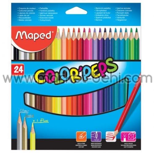 Цветни моливи Maped 24 цвята