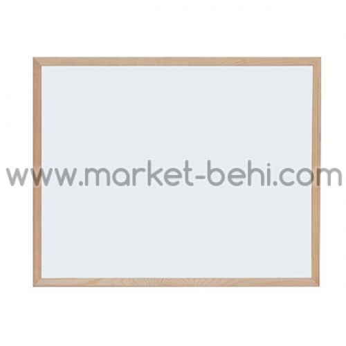Бяло табло с дървена рамка 40х60 cm