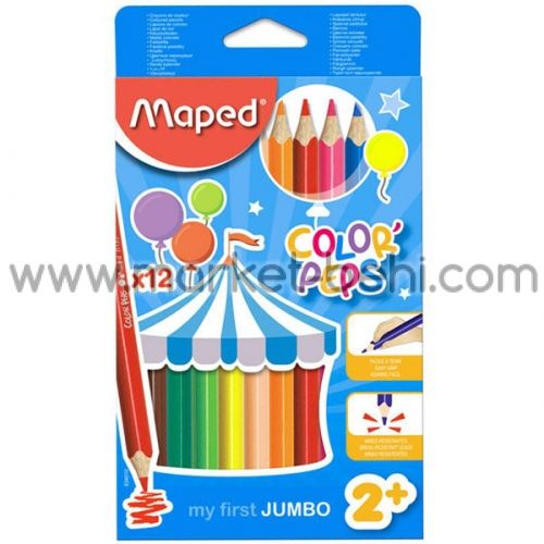 Цветни моливи Maped Jumbo12 цв.