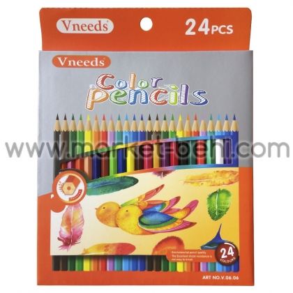 Цветни моливи Vneeds 24 цвята