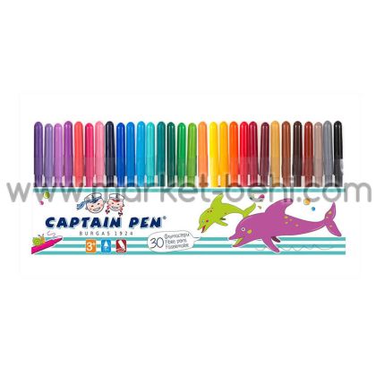 Флумастери Hemus Capitan Pen, 30 цвята
