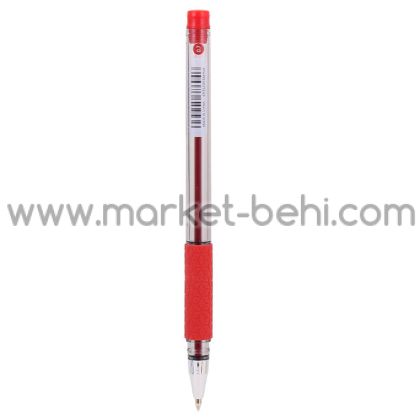 Химикалка Deli Arrow 1640 с грип зона, Червен