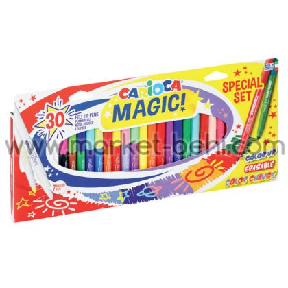 Флумастери Carioca Magic 23+7 цвята, 43183