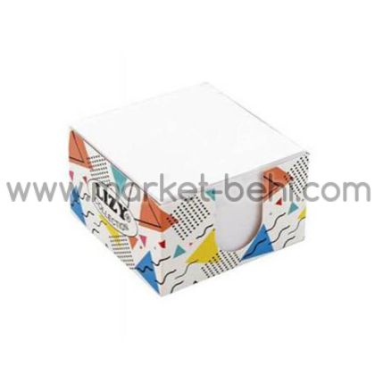 Кубче картонена  поставка, 500л, 90х90mm, Бял