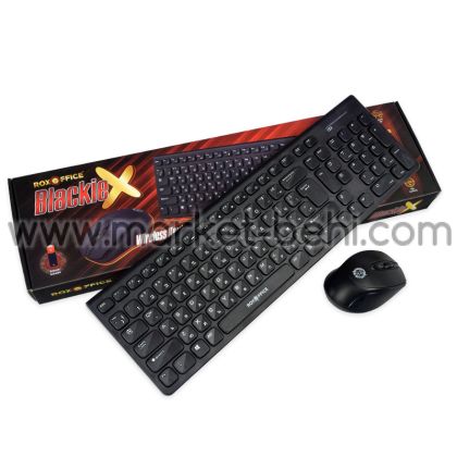Комплект безжична мишка и клавиатура RoxOffice - Blackie X