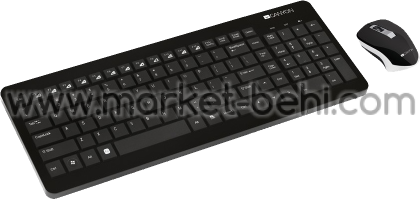 Комлект безжична мишка и клавиатура CANYON CNS-HSETW3 USB Черен