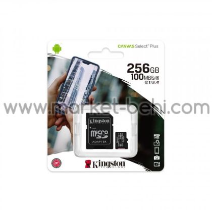Преносима памет Kingston Micro SD 256GB Canvas Plus