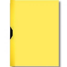 Папка с пл.клипс Office Point Опушено жълт