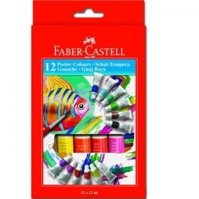 Темперни бои Faber-Castell 12цв.х 12ml. туба