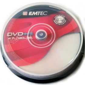 DVD+R Emtec 8x 4.7 GB шпиндел 10 бр.