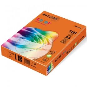 Цветен картон IQ Color Оранжев №43 А4 250 л.