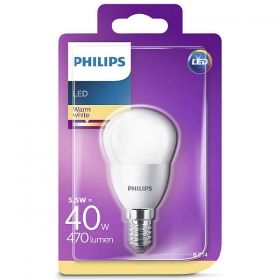 Крушка Philips 5.5W=40W мат глобус LED Е14