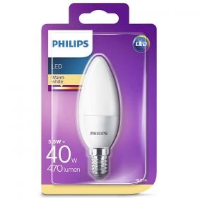 Крушка Philips 5.5W=40W мат свещ LED Е14