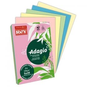 Цв.картон Rey Adagio Mix А4.,пастел 100л