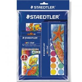 К-т Staedtler Club с цв.моливи,бои и скицник
