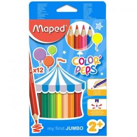 Цветни моливи Maped Jumbo12 цв.