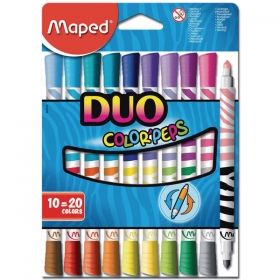 Флумастери Maped Duo Color peps