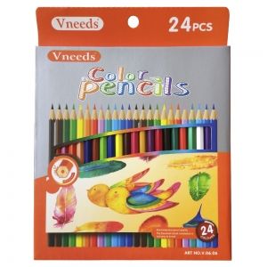 Цветни моливи Vneeds 24 цвята