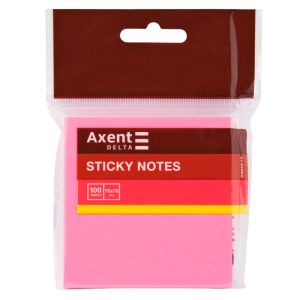 Самозалепващи листчета Axent 75х75 Розов неон