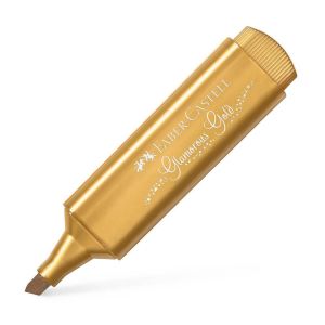 Текст маркер Faber Castell, металик златен