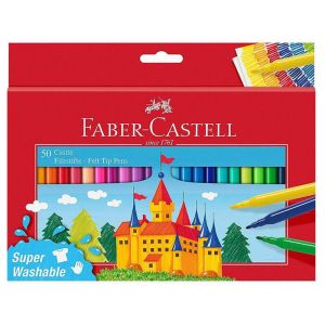 Флумастери Faber Castell , замък, 50 цвята
