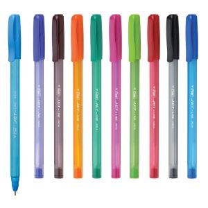 Химикалки  Flair Jet Line Trendz, цветни, 10 броя в комплект