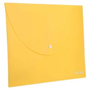Папка с копче Deli Rio А4+, PVC, Жълт
