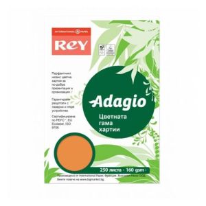 Цветен картон Rey Adagio Pumpkin,А4,160гр.,100л