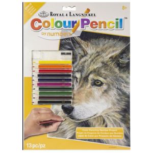 Комплект с  цветни моливи Вълк