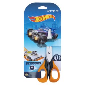 Детска ножица Kite Hot Wheels 13см, гумени дръжки