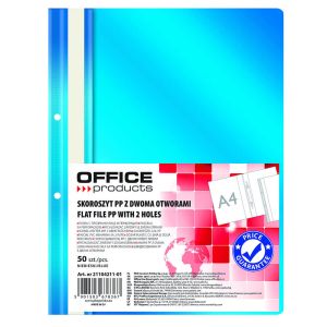 Папка PVC Office Products, с перфорация, Светлосин