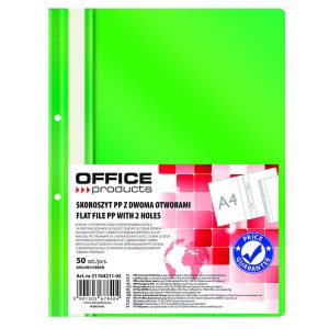 Папка PVC Office Products, с перфорация, Зелен