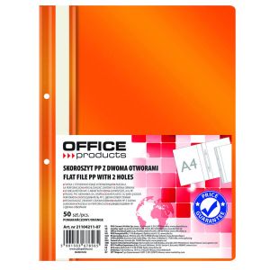 Папка PVC Office Products, с перфорация, Оранжев