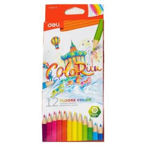Моливи цветни Deli Colorun EC128-12, 12 цвята