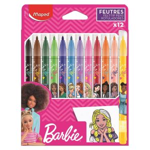 Флумастери Maped Barbie 12 цвята