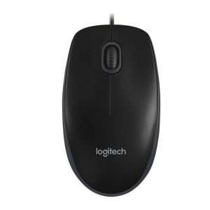 Компютърна мишка с кабел Logitech B100 черна