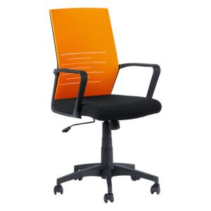Офис стол 7041 Черен-Оранжев
