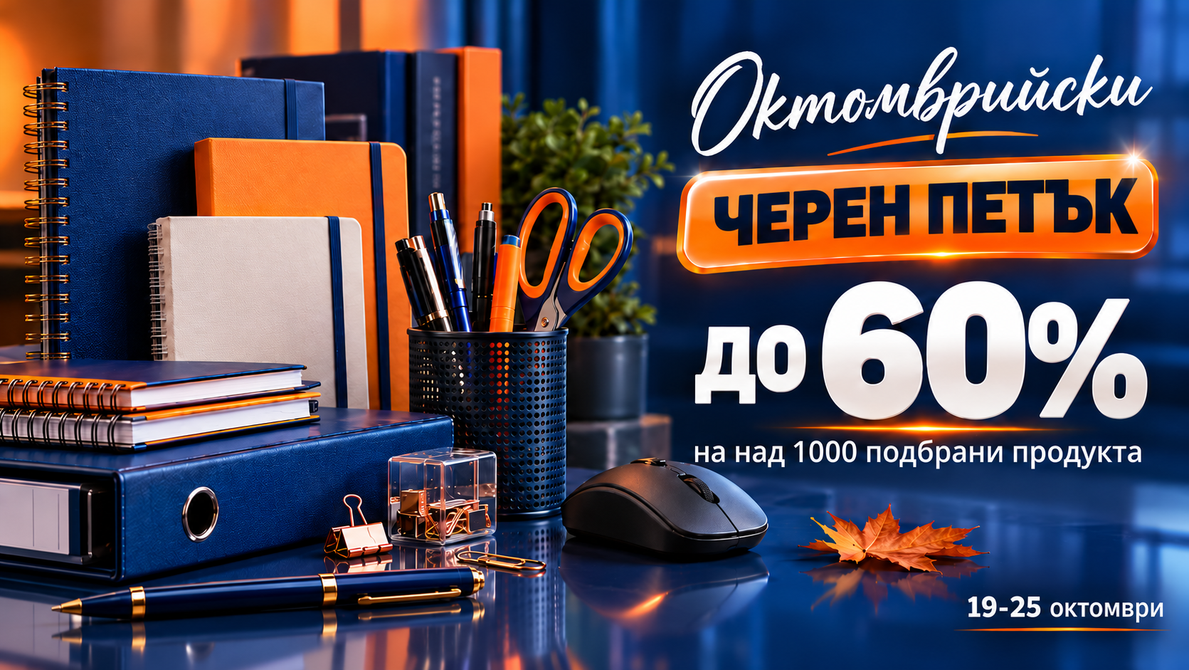 Октомврийски черен петък: до 60% на над 1000 подбрани продукта, 19-25 октомври. Маркет Бехи.