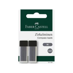 Faber-Castell Мини графити, H, 2 mm, 2 х 6 броя, в блистер