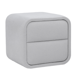 Нощно шкафче за спалня MYKONOS - сребърен AN