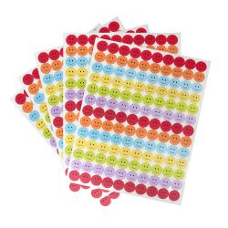 Office 1 Самозалепващи се стикери Усмивки, 650 броя