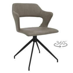 Трапезен стол RAPLA - сив 108