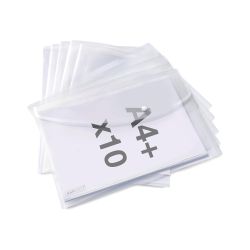 Rapesco Папка Eco GRS, PP, с копче, A4+, прозрачна, 10 броя