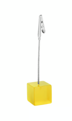 Щипка за бележки 25x25mm Жълт
