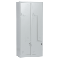 Метален шкаф Carmen CR-1280 J - сив
